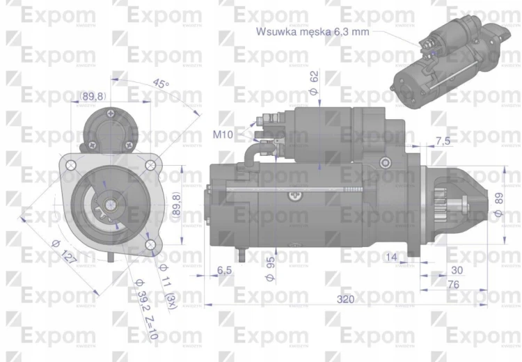 Rozrusznik Massey Ferguson AZF4148 Nowy Typ EXPOM KWIDZYN 3823621M91 3.png