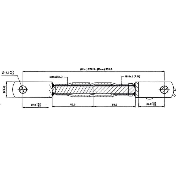 Wieszak regulowany 270-355mm LA040002 Kramp