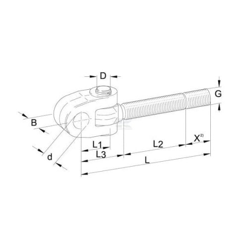 Końcówka przegubowa łącznika górnego, M36x32.00 mm 083632 Walterscheid