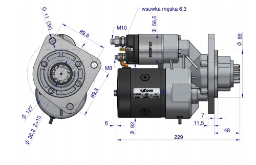 Rozrusznik z reduktorem typu Magneton 3539390M91 Massey Ferguson Valtra CASE EXPOM KWIDZYN 9142748 2.png