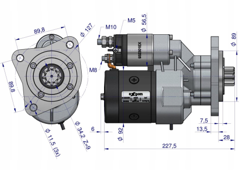 Rozrusznik do Deutz FL912 F3L912 F4L912 z reduktorem typu Magneton Deutz Fendt 9142802 Blue Line EXPOM KWIDZYN 9142802 G380900060010 2.png