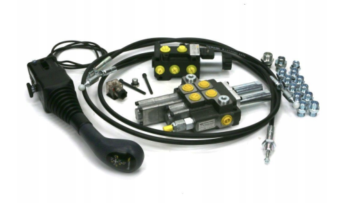 Zestaw 40L do ładowacza czołowego Rozdzielacz 2-sek.1 pływająca Elektrozawór Joystick Waryński.png