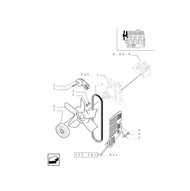 Napinacz pasa New Holland TM CASE MXM 87801838 Dayco 23.jpg