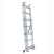 Rozsuwana drabina 3x11 szczebli 700cm 3 elementy ze stabilizatorem BARDZO STABILNA