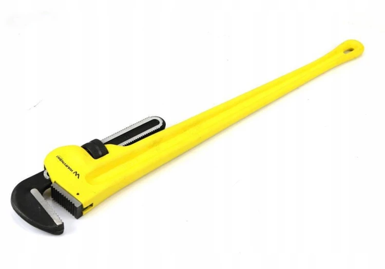 Klucz do rur typ amerykański 48" wzmocniony szczęki ze stali CrMo maksymalny zakres roboczy szczęk 170 mm Waryński