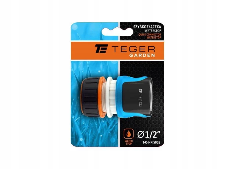 Szybkozłączka 1/2" - z waterstop TEGER