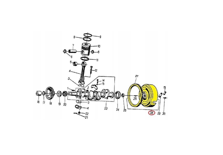 Mechanizm różnicowy kpl. bez koła talerzowego URSUS C-360 Bizon 46425980 46425960.png