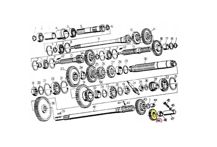 Koło zębate wstecznego biegu URSUS C-330 ORYGINAŁ URSUS 42230030 3.png