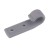 Hak Płaski Poliamidowy 63x20mm Rozstaw Otworów 20mm Szary Plandeki HAK PŁ.POLI.63x20