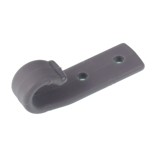 Hak Płaski Poliamidowy 63x20mm Rozstaw Otworów 20mm Szary Plandeki HAK PŁ.POLI.63x20