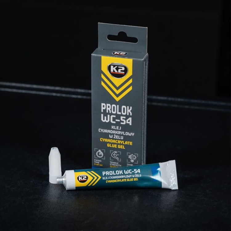 Klej Cyjanoakrylowy W Żelu K2 Prolok 20G WC54