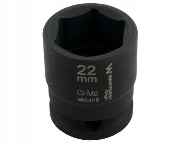 Nasadka udarowa sześciokątna 1/2" 22 mm CrMo DIN 3129 Waryński WMU015