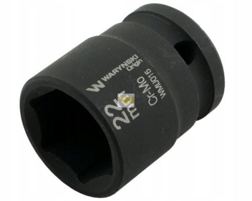Nasadka udarowa sześciokątna 1/2" 22 mm CrMo DIN 3129 Waryński WMU015