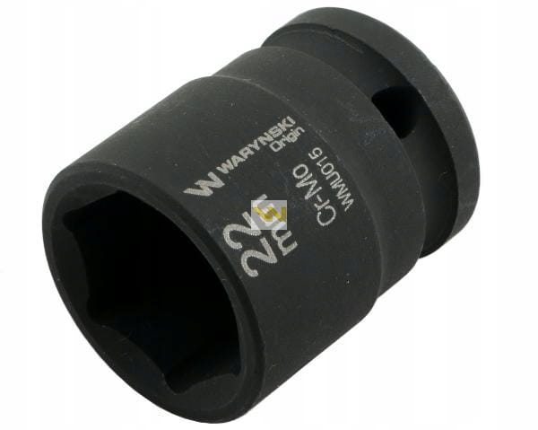 Nasadka udarowa sześciokątna 1/2" 22 mm CrMo DIN 3129 Waryński WMU015