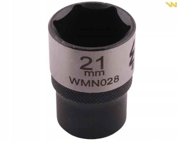 Nasadka sześciokątna 1/2". 21 mm. CrV50BV30. DIN 3124. Waryński WMN028