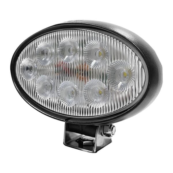 Lampa robocza LED do New Holland CASE John Deere Massey Ferguson Deutz owalna 56W 5320lm 10/30V z wtyczką Deutsch, światło rozproszone 8 LED Kramp LA10558