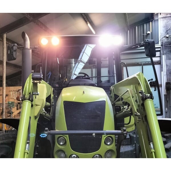 Lampa robocza LED do New Holland CASE John Deere Massey Ferguson Deutz owalna 56W 5320lm 10/30V z wtyczką Deutsch, światło rozproszone 8 LED Kramp LA10558