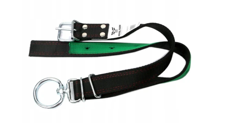 Obroża dla krowy 100 cm x 4 cm z okrętką 8mm Royal Farm 2.png