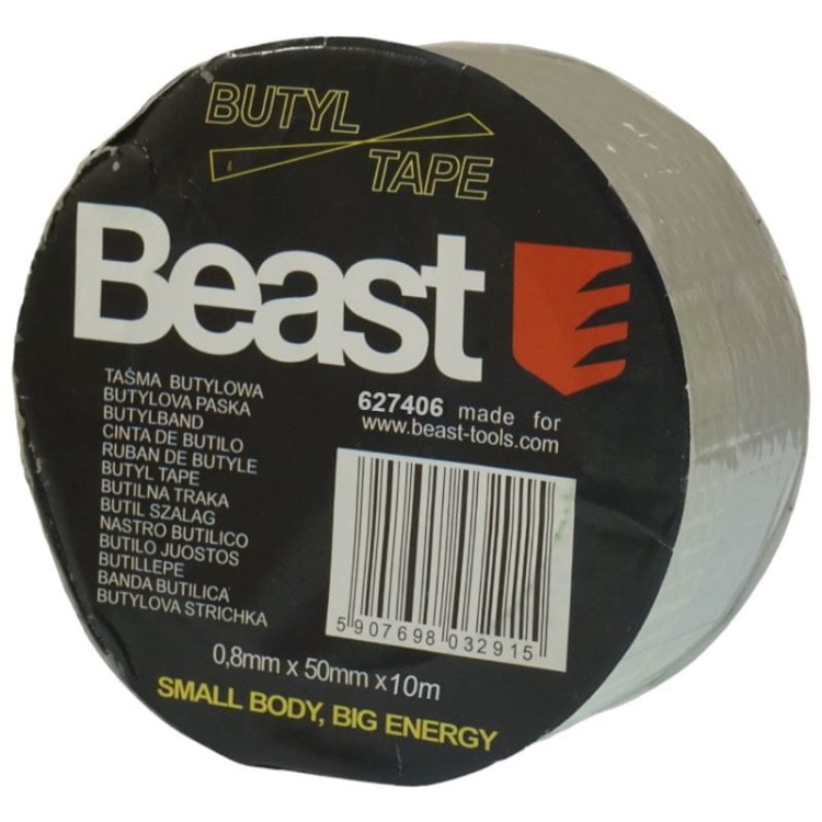 Taśma Butylowa Naprawcza 10M 0,8mm x 50mm Beast Tools