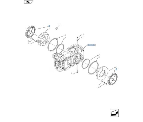 Tarcza hamulcowa fi 327mm 12Z New Holland TS T6000 CASE 5191497 Carlisle