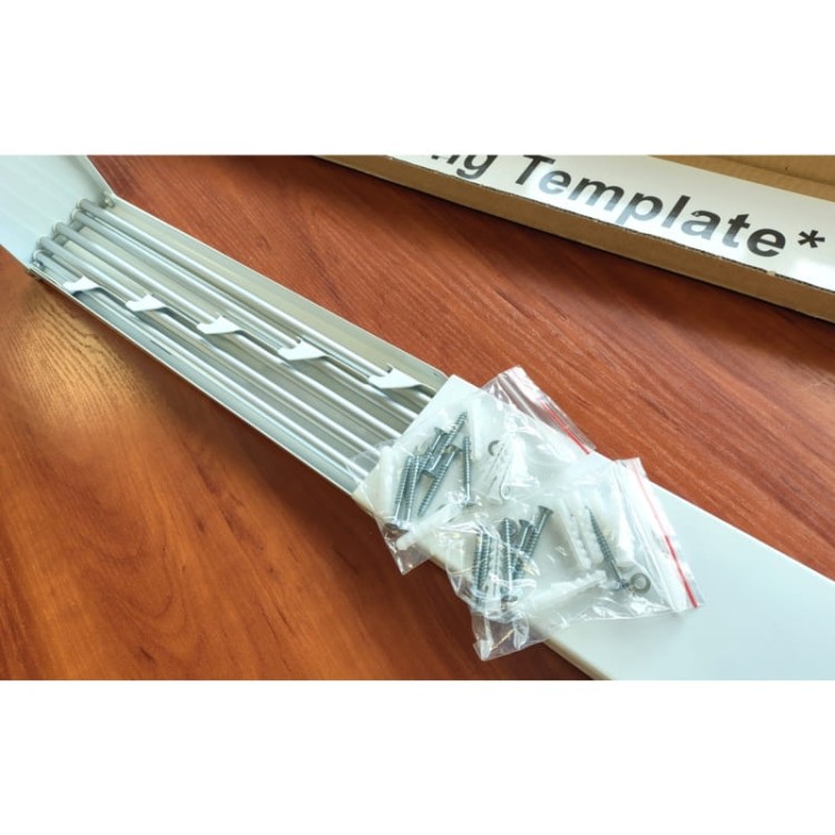 Suszarka balkonowa na pranie składana ścienna METALOWA 80cm wisząca