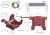 Wspornik osi przedniej bez tulejek 3128585M91 1670974M Massey Ferguson MF3