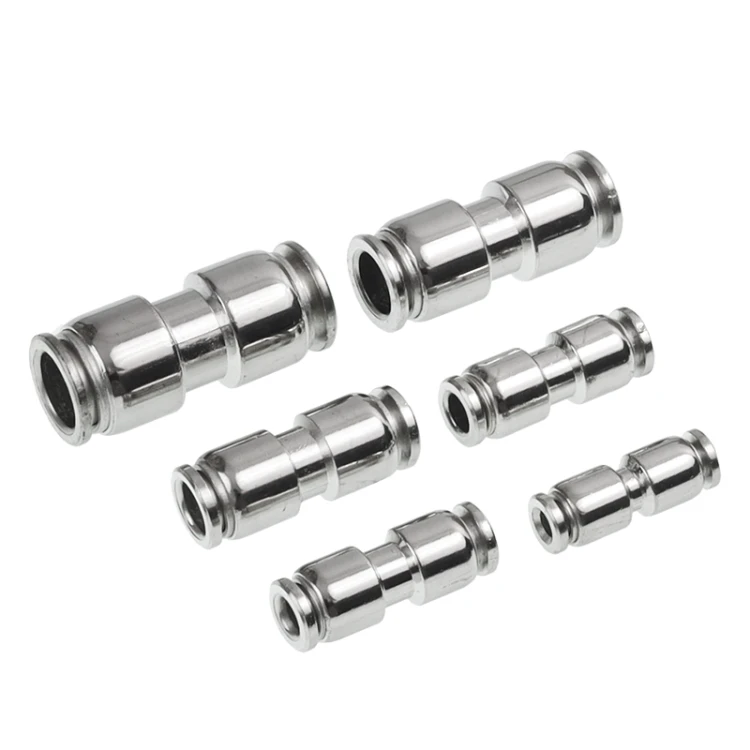 Komplet szybkozłączek tekalanu fi 4 5 6 8 10 12mm prostych metalowych QCSH