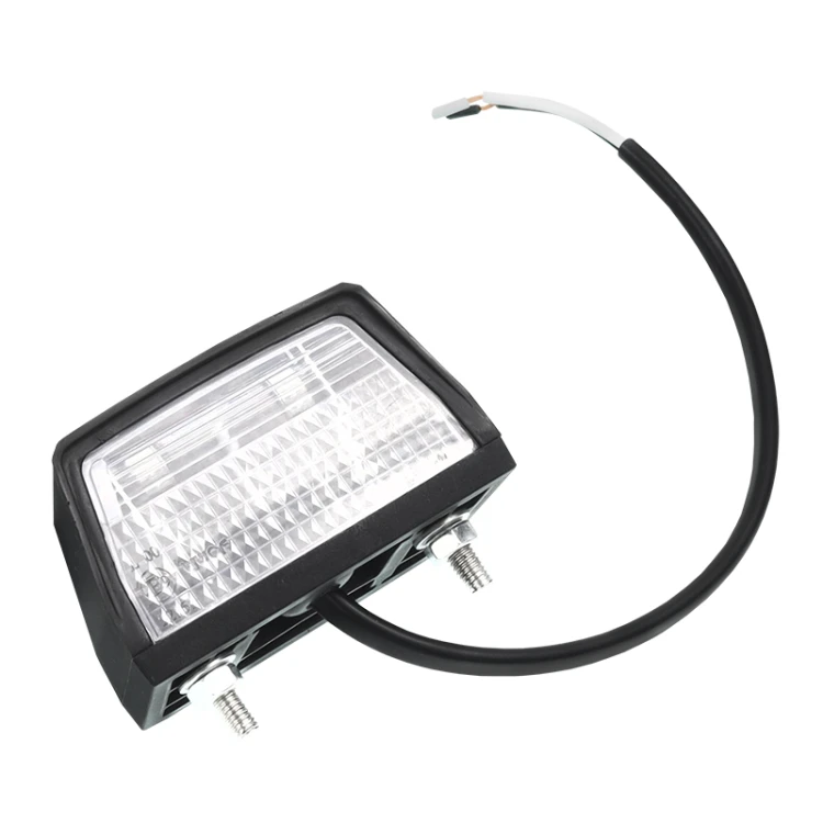 Lampa Oświetlenia Tablicy Rejestracyjnej Diodowa, Klosz Biały, Czarna,12V 1005N