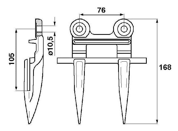 Bagnet kombajnu Dronningborg Massey Ferguson D441045000 441045000