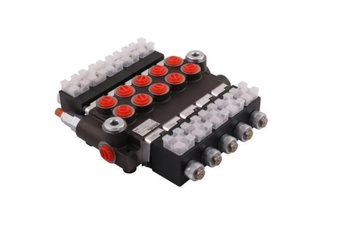 Rozdzielacz hydrauliczny 5-sekcyjny sterowany elektrycznie (12V) 50L