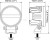 Lampa robocza LED 28W 12 24V Canis GO 420 Nordic Lights 988103B