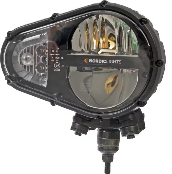Reflektor przedni LED prawy 12 24V Sculptor N6002 dual Nordic Lights