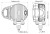 Reflektor przedni LED prawy 12 24V Sculptor N6002 dual Nordic Lights