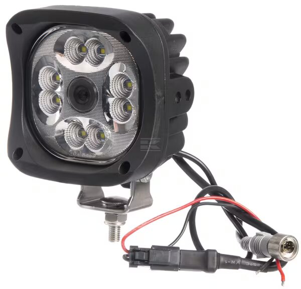 Lampa robocza LED z kamerą kwadratowa 92x122x122mm CAS66090 Kramp