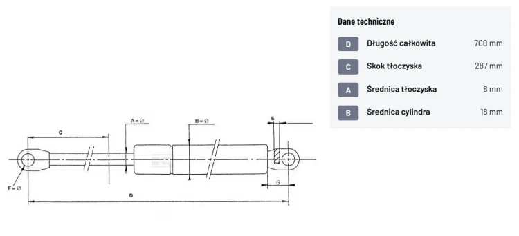 Siłownik Sprężyna gazowa 700mm skok 287 100N 0006256950.png