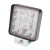 Lampa Robocza ledowa prostokątna 16 LED Bez Otworów, Oświetlenie Rozproszone (Flood),107x107x50 mm Obudowa Alum. 9-32V LRLP16BO