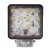 Lampa Robocza ledowa prostokątna 16 LED Bez Otworów, Oświetlenie Rozproszone (Flood),107x107x50 mm Obudowa Alum. 9-32V LRLP16BO