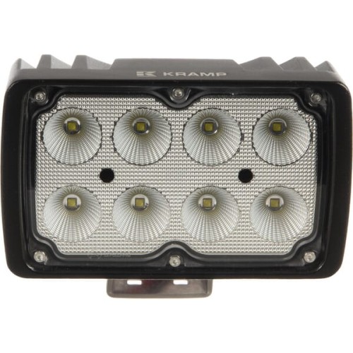 Lampa robocza LED prostokątna 40W 4000lm 10/30V z wtyczką Deutsch światło rozproszone 8 LED Kramp LA10414 Kramp