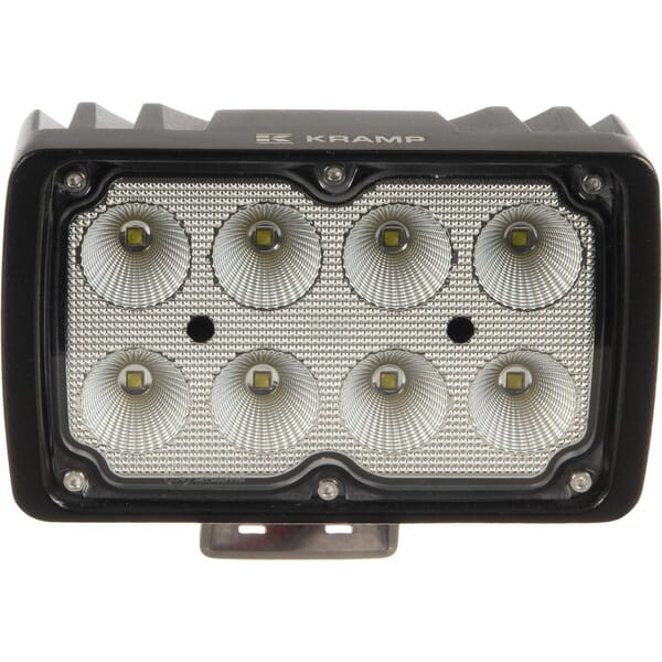 Lampa robocza LED prostokątna 40W 4000lm 10/30V z wtyczką Deutsch światło rozproszone 8 LED Kramp LA10414 Kramp