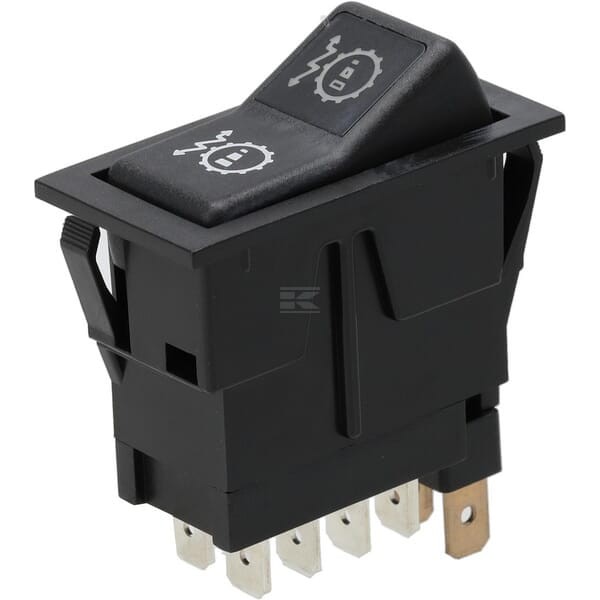 Przełącznik kołyskowy I-0-II New Holland T5 CASE 12V 8-pin podwójna stopniowa regulacja czułości przekładni SW10051 Kramp