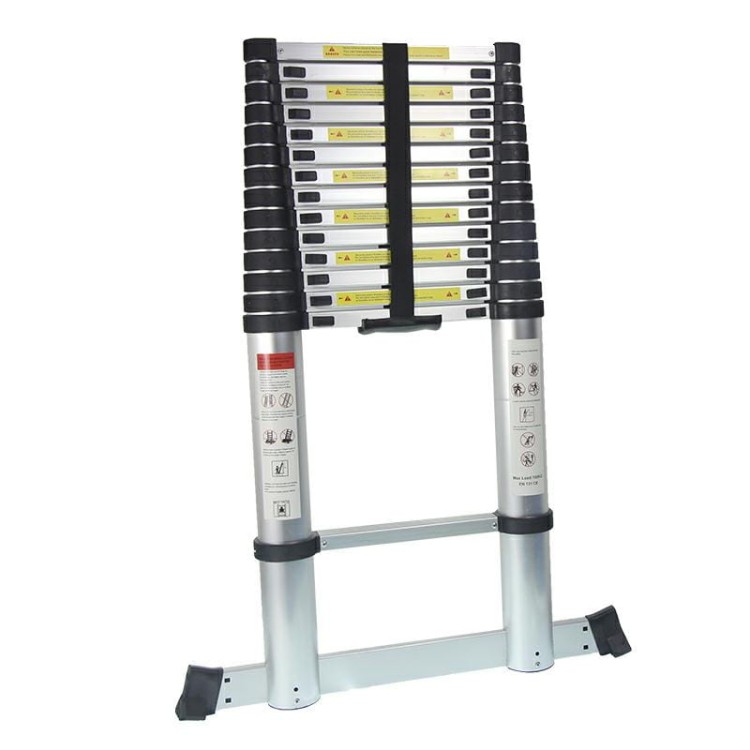 Drabina Teleskopowa 5m 15 szczebli pokrowiec stabilizator EN131