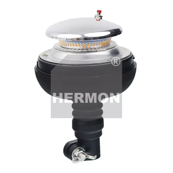 LAMPA OSTRZEGAWCZA 12-24V KOGUT LED MOCOWANIE NA TRZPIEŃ GUMO, ECE R10, BŁYSKOWA, 45 LED 12.webp