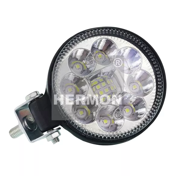 LAMPA ROBOCZA HALOGEN LED, 12 LED, OKRĄGŁA, 12-36 1.webp