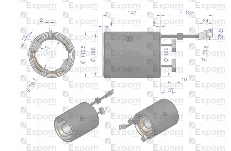 Stojan komplety rozrusznika 46657000 nowy typ 46657000 EXPOM KWIDZYN 3.png
